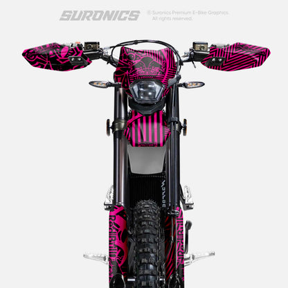 RACE ART BLACK MAGENTA Surron Ultra Bee Graphics kit