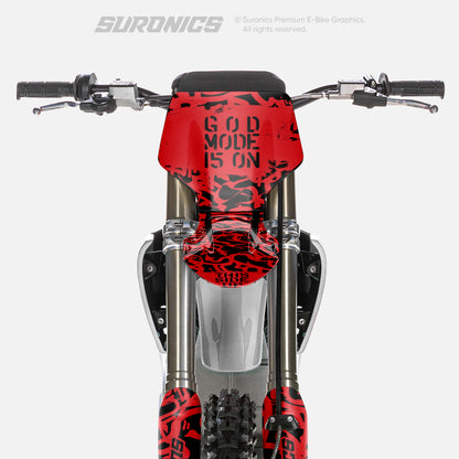 STREET GHOST BLACK RED Stark Varg Graphics kit