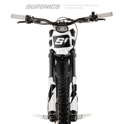 HALF BLACK WHITE Talaria Sting MX3 MX4 Graphics kit