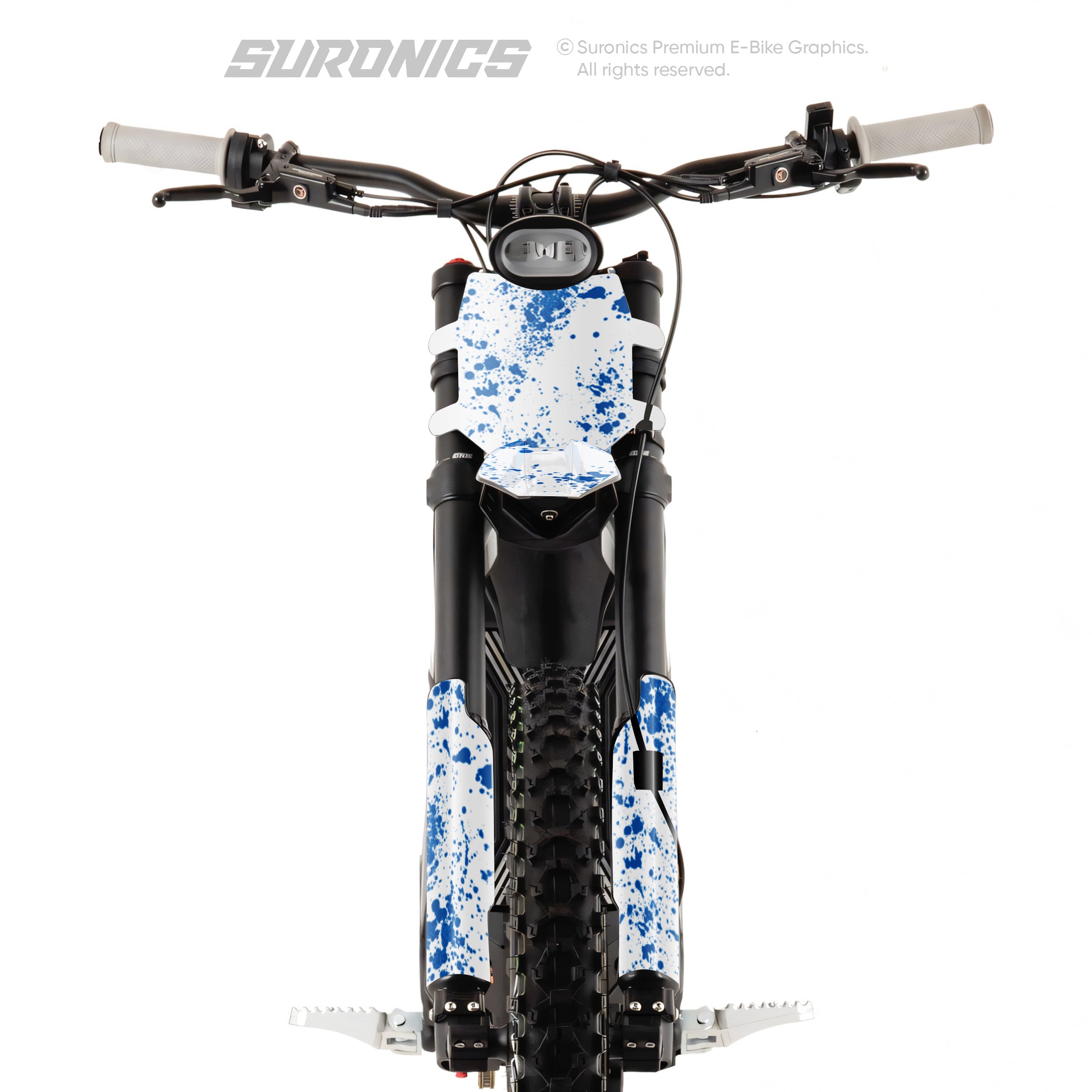 SPLATTER WHITE BLUE Talaria Sting MX3 MX4 Graphics kit