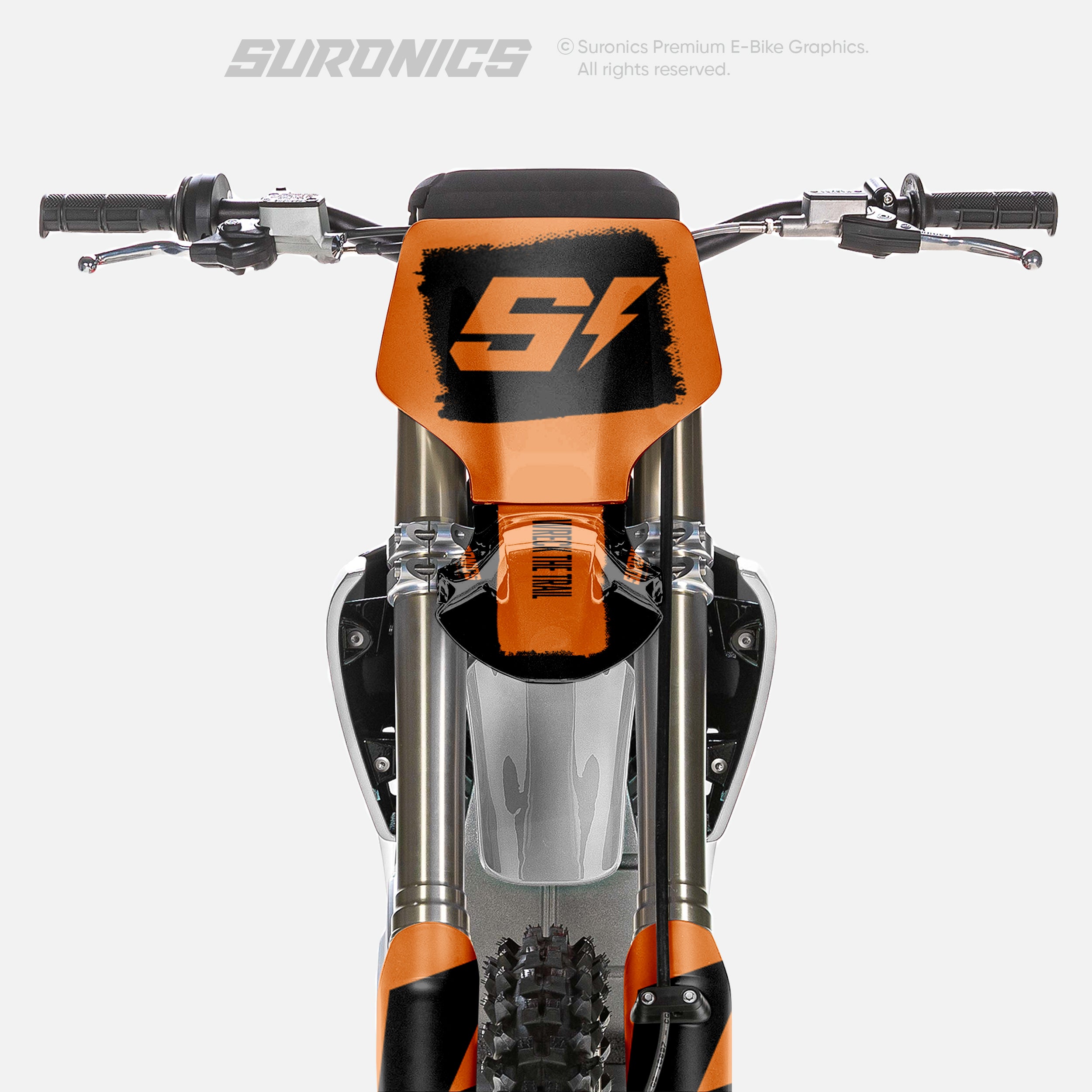 HALF BLACK ORANGE Stark Varg Graphics kit