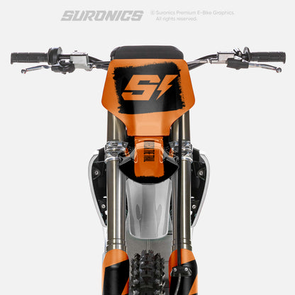 HALF BLACK ORANGE Stark Varg Graphics kit