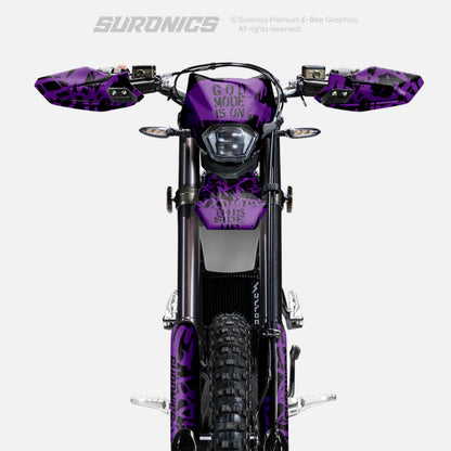 STREET GHOST BLACK PURPLE Surron Ultra Bee Graphics kit