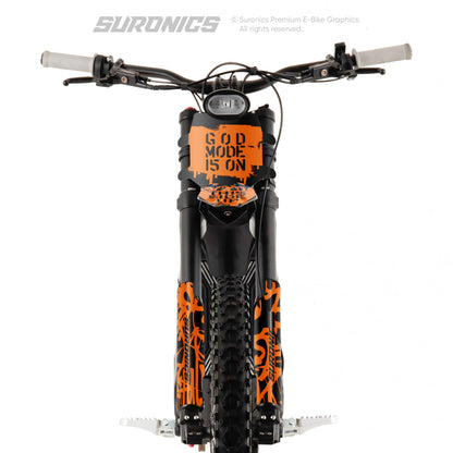 STREET GHOST BLACK ORANGE Talaria Sting MX3 MX4 Graphics kit