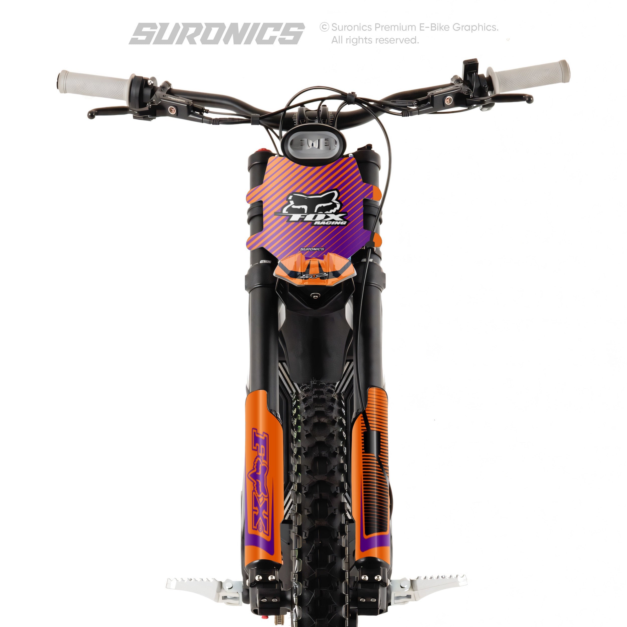 FOX RACER ORANGE PURPLE Talaria Sting MX3 MX4 Graphics kit