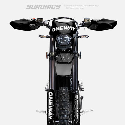 ONEWAY BLACK WHITE Surron Ultra Bee Graphics kit