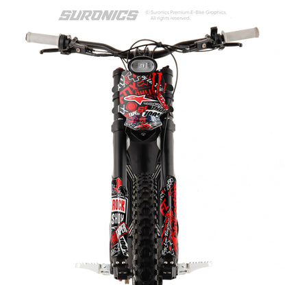 STICKY BLACK RED Talaria Sting MX3 MX4 Graphics kit