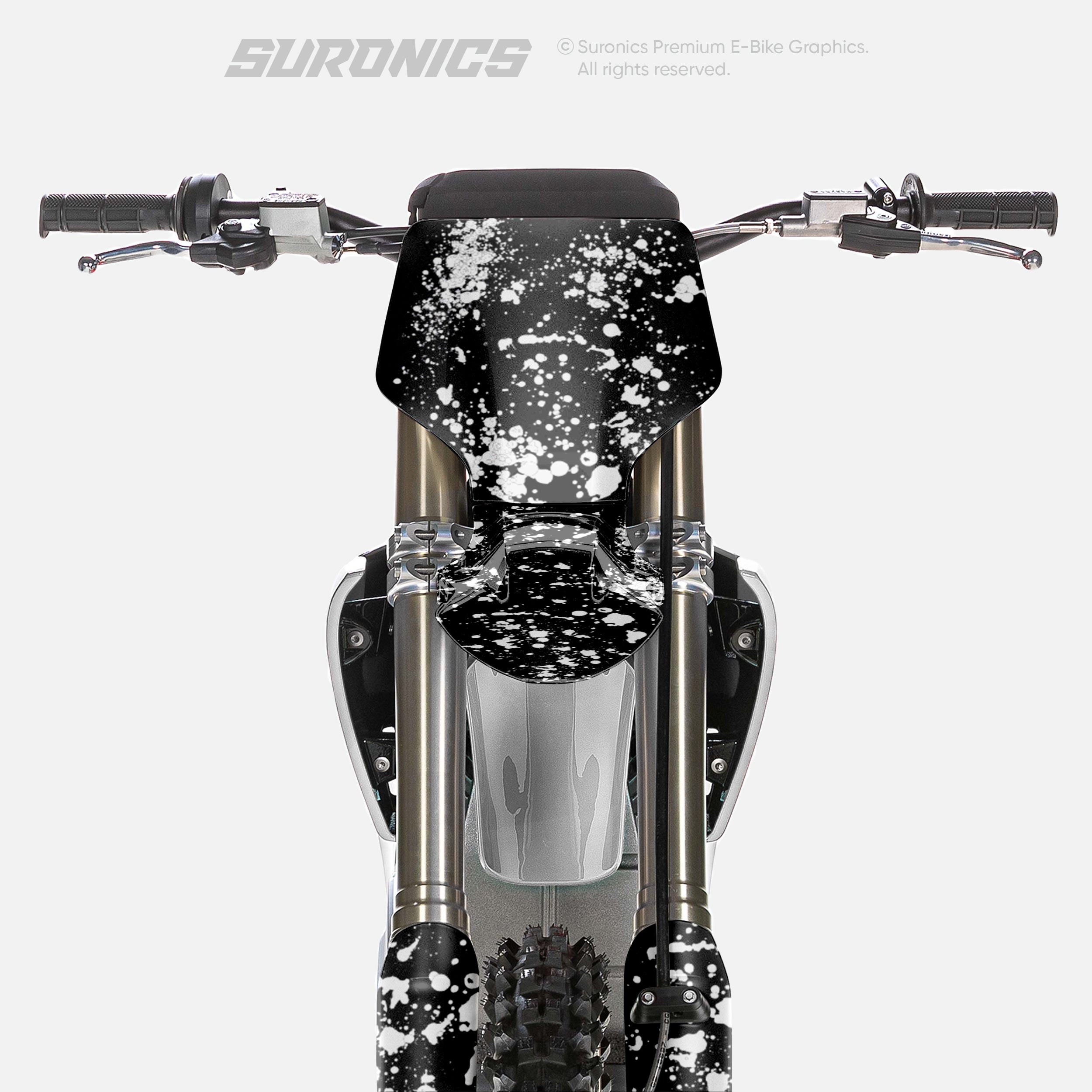 SPLATTER BLACK WHITE Stark Varg Graphics kit