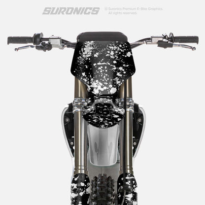 SPLATTER BLACK WHITE Stark Varg Graphics kit