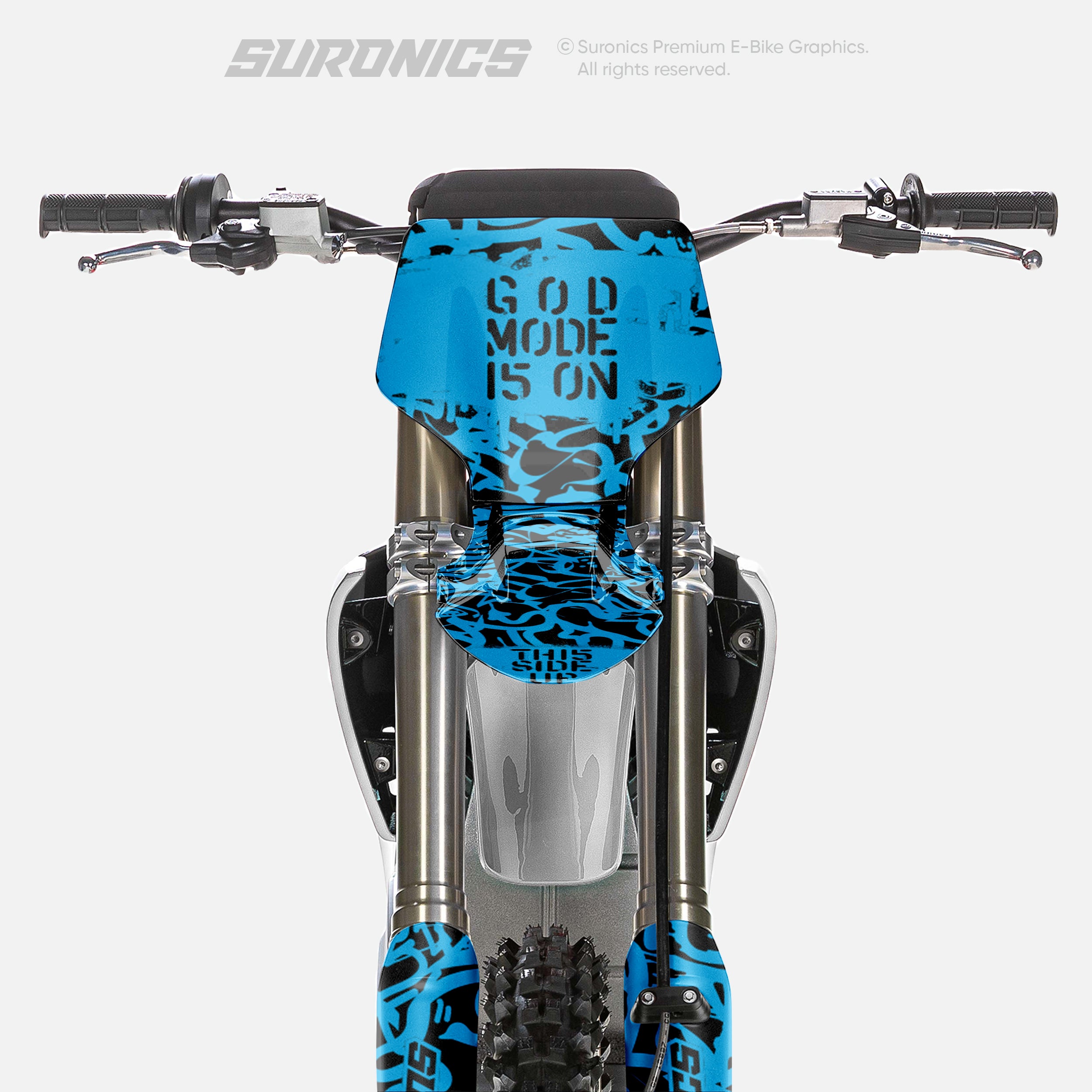 STREET GHOST BLACK CYAN Stark Varg Graphics kit