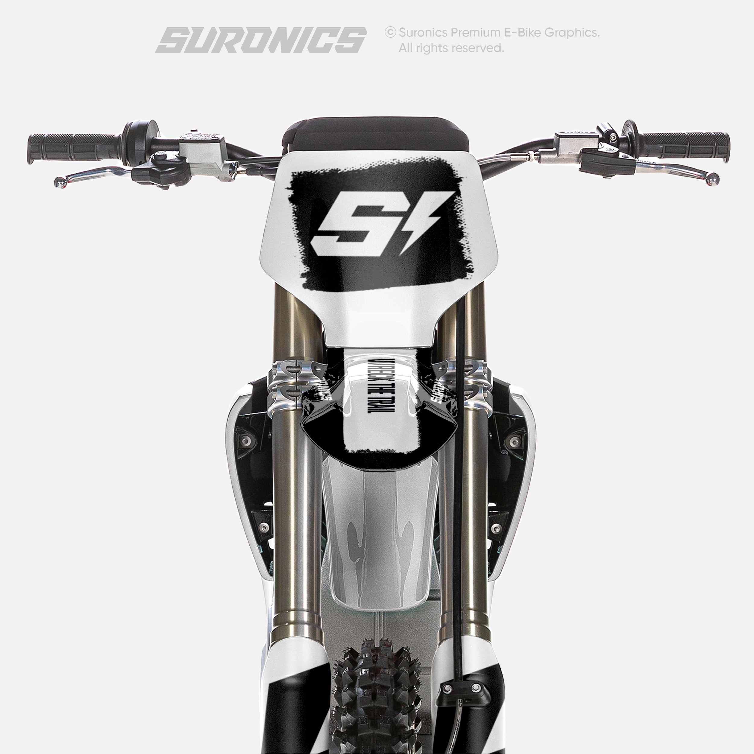 HALF BLACK WHITE Stark Varg Graphics kit