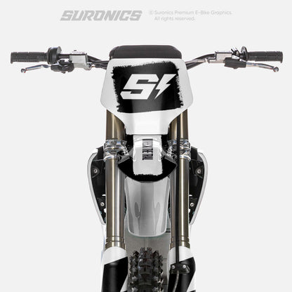 HALF BLACK WHITE Stark Varg Graphics kit