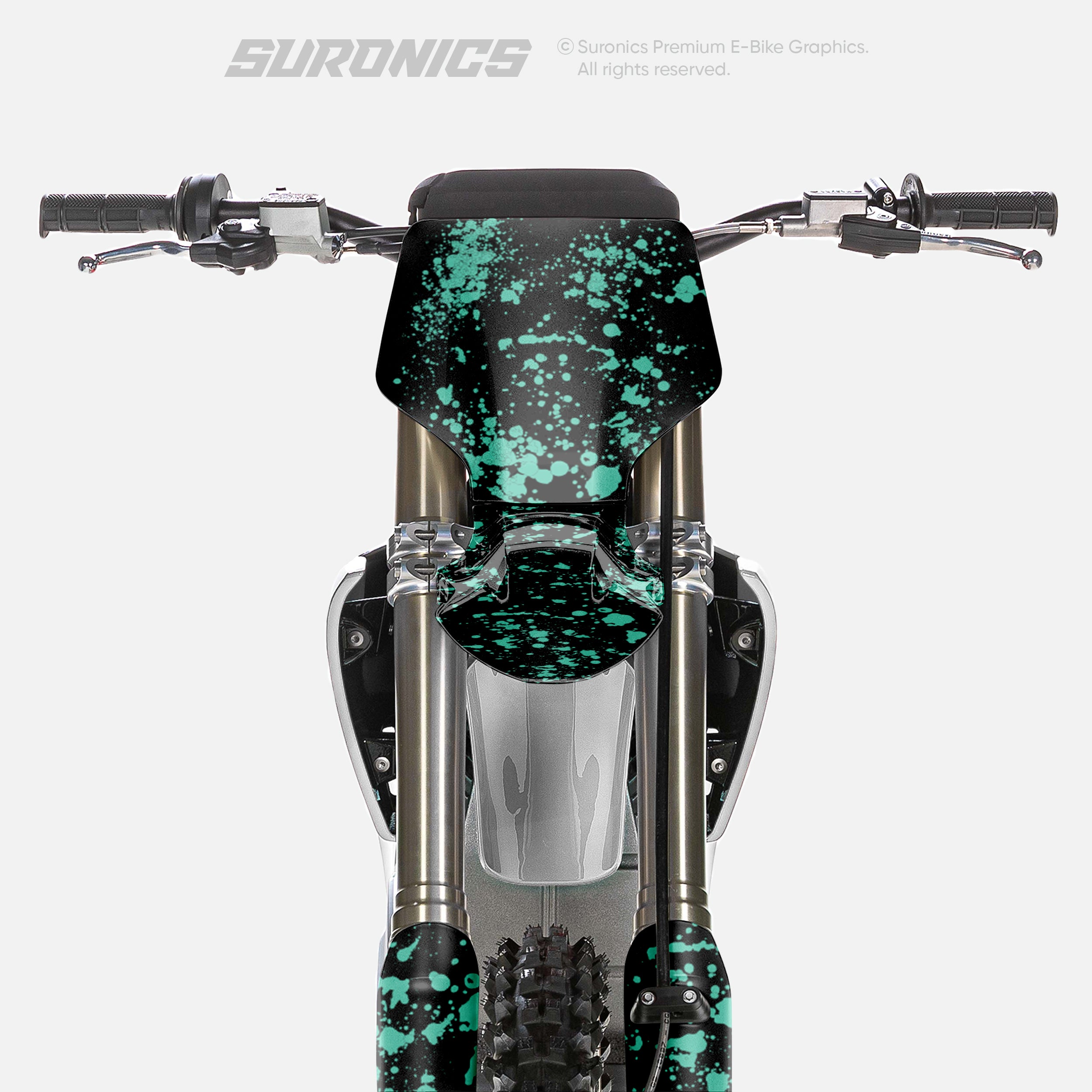 SPLATTER BLACK MINT Stark Varg Graphics kit