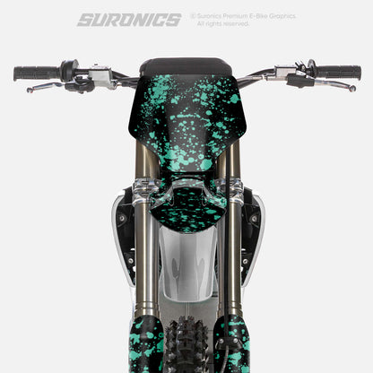 SPLATTER BLACK MINT Stark Varg Graphics kit