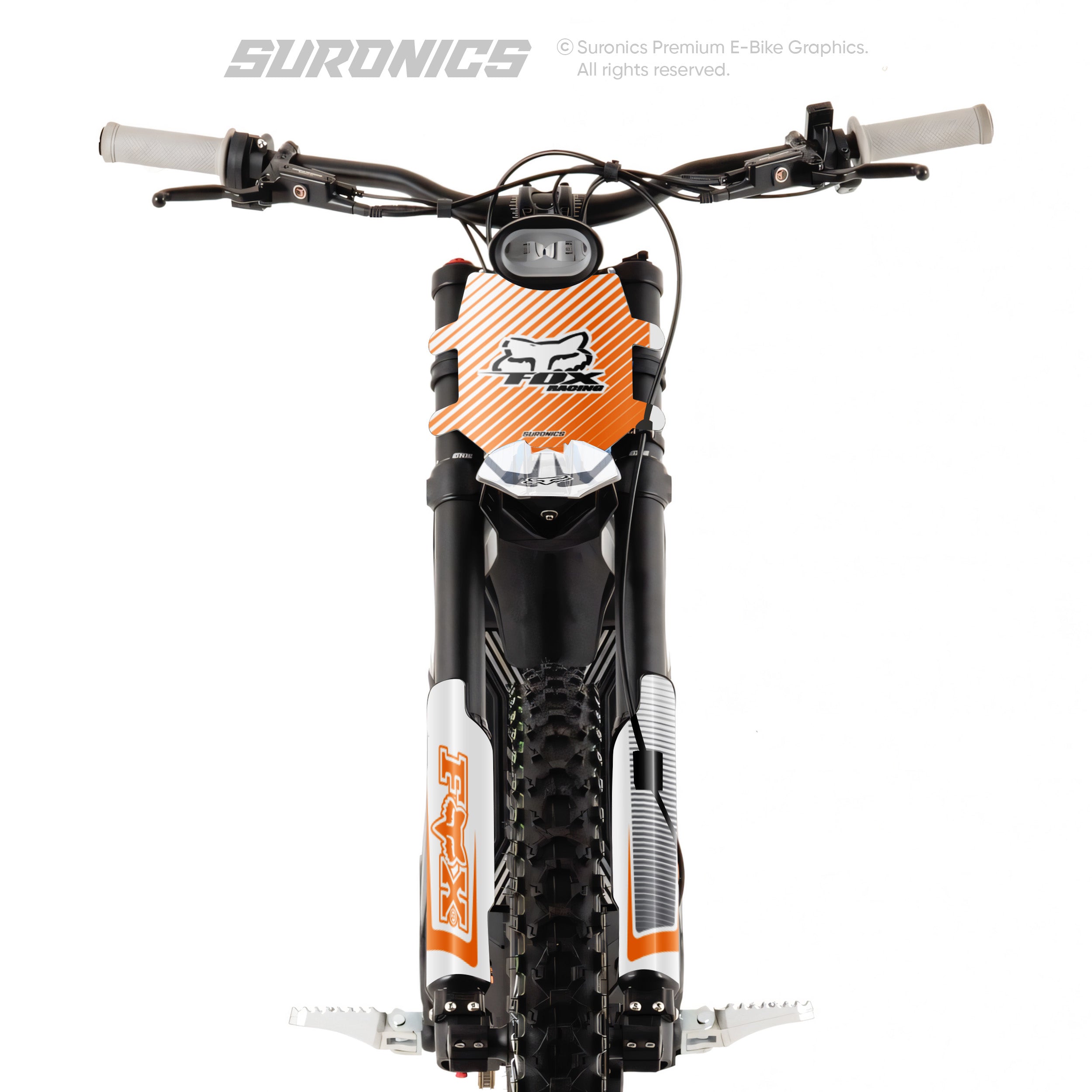 FOX RACER WHITE ORANGE Talaria Sting MX3 MX4 Graphics kit