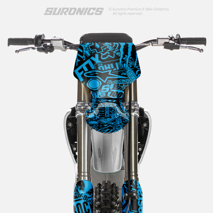STICKY BLACK CYAN Stark Varg Graphics kit
