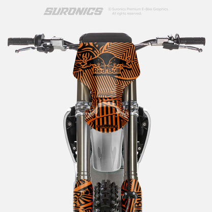 RACE ART BLACK ORANGE Stark Varg Graphics kit