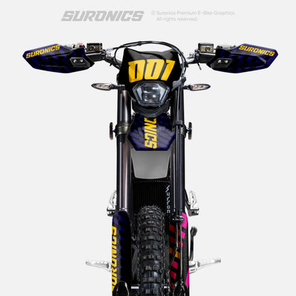 FUTURACE NAVY YELLOW Surron Ultra Bee Graphics kit