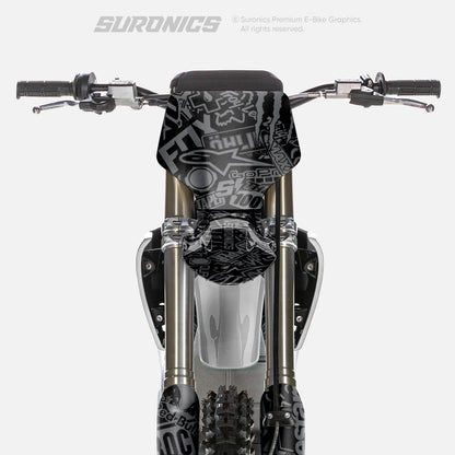 STICKY BLACK GREY Stark Varg Graphics kit