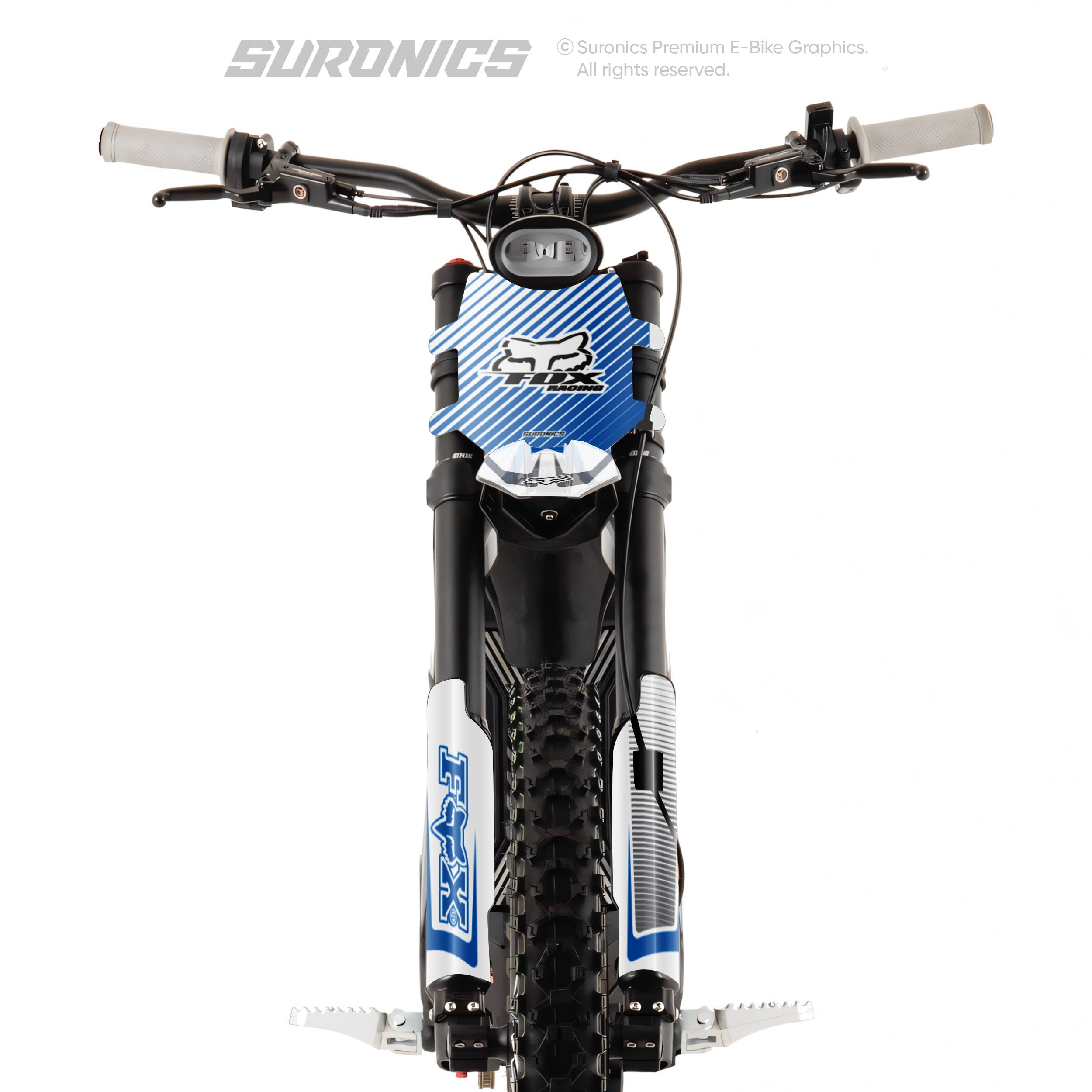 FOX RACER WHITE BLUE Talaria Sting MX3 MX4 Graphics kit