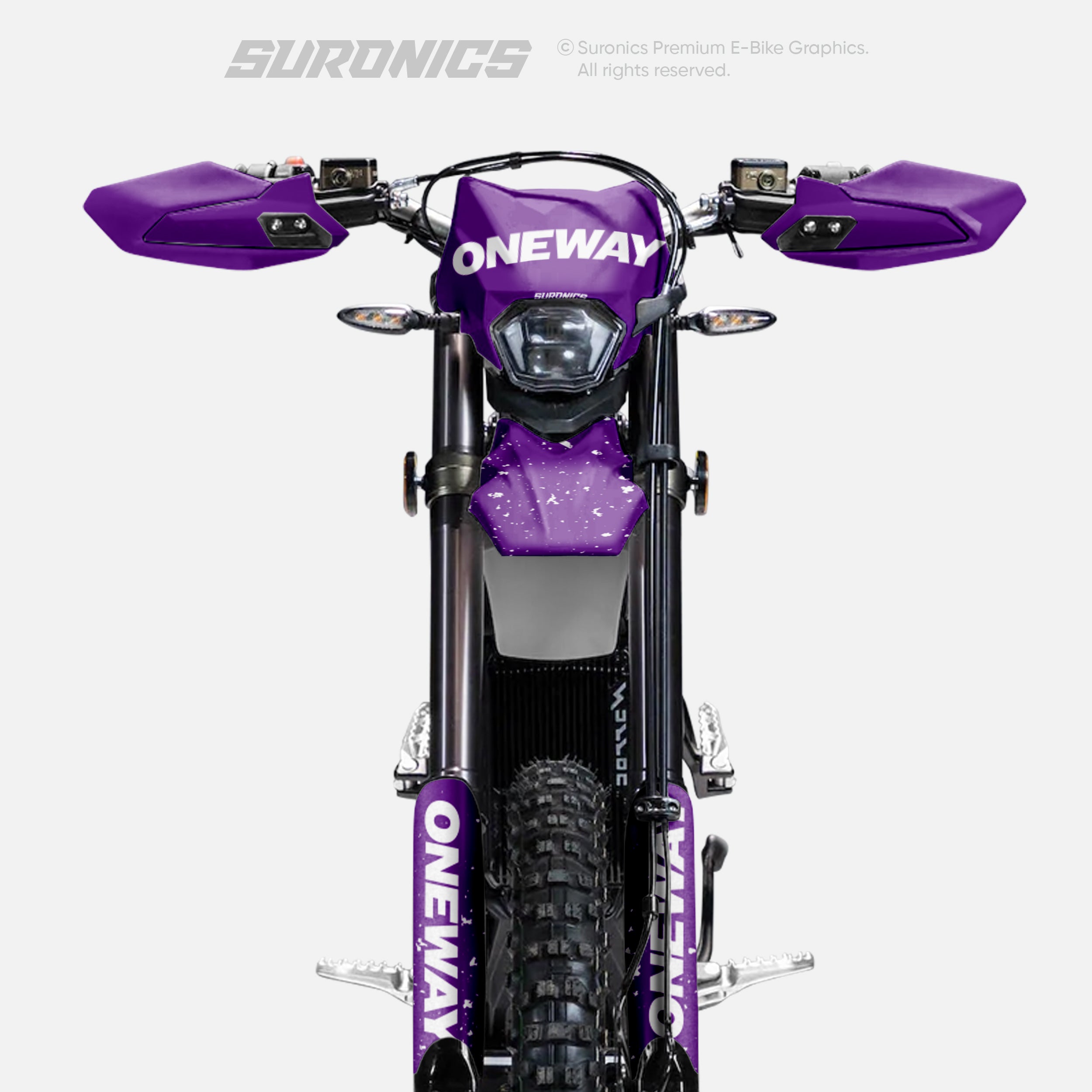ONEWAY PURPLE WHITE Surron Ultra Bee Graphics kit