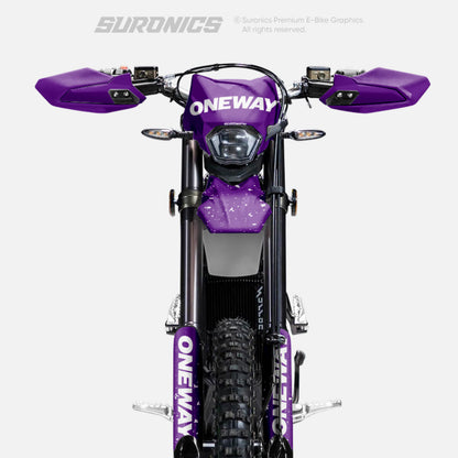 ONEWAY PURPLE WHITE Surron Ultra Bee Graphics kit