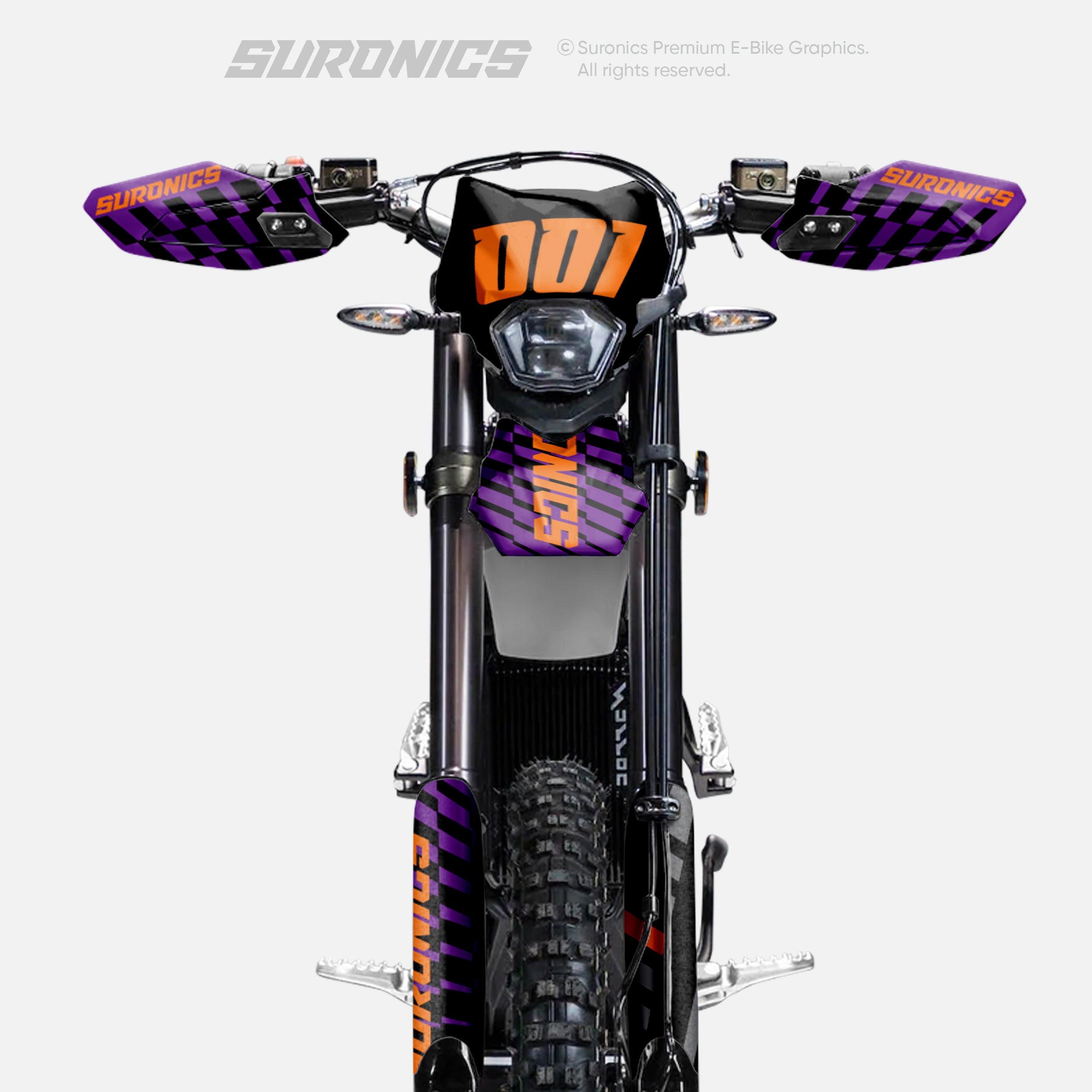 FUTURACE PURPLE ORANGE Surron Ultra Bee Graphics kit