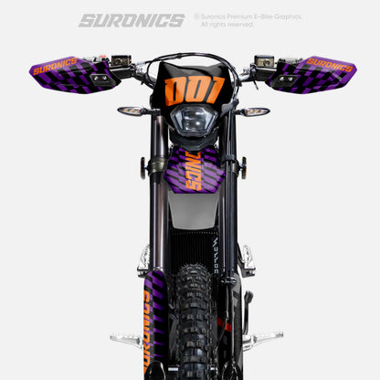 FUTURACE PURPLE ORANGE Surron Ultra Bee Graphics kit