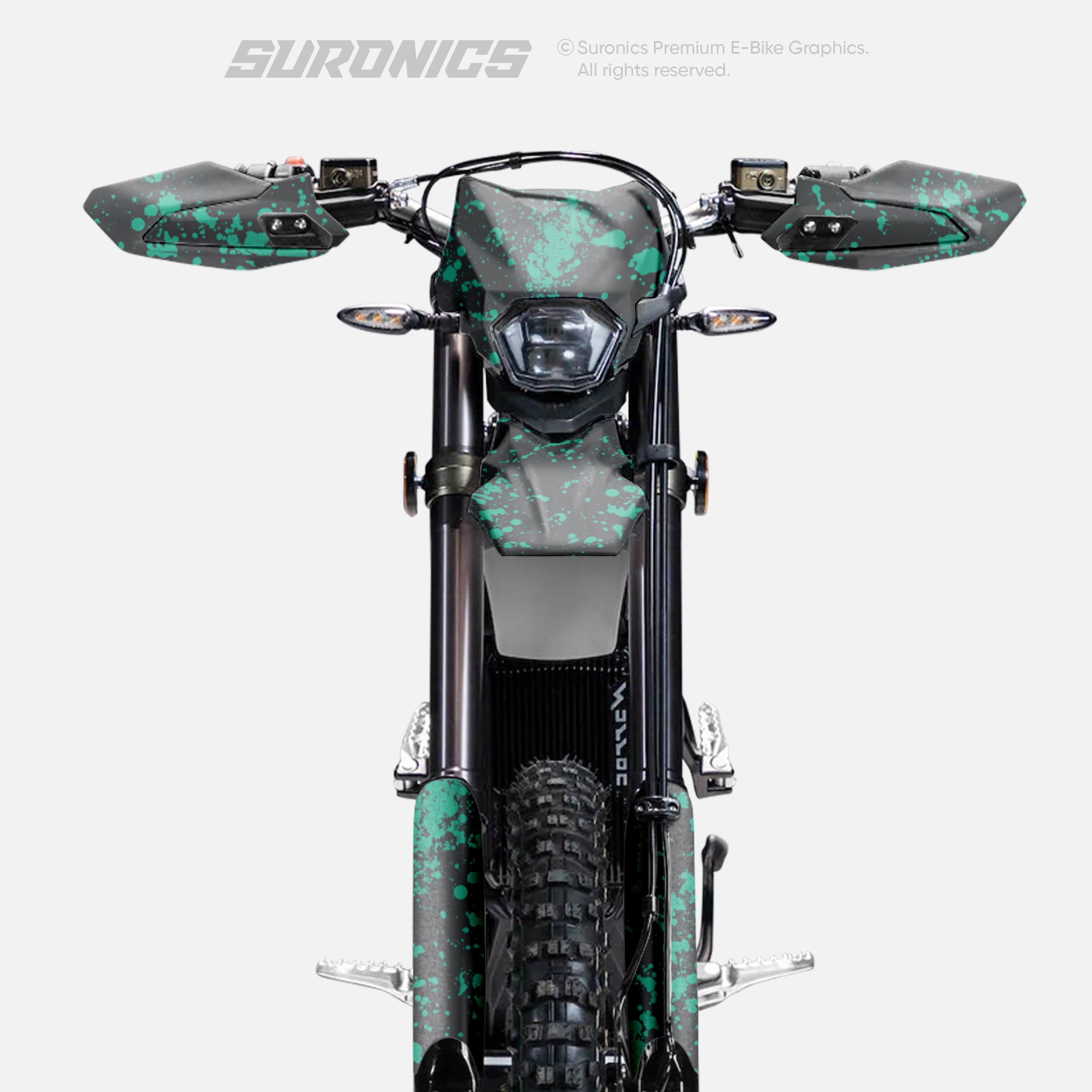 SPLATTER GREY MINT Surron Ultra Bee Graphics kit
