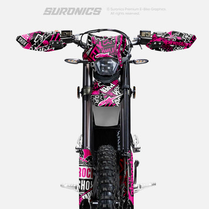 STICKY BLACK MAGENTA Surron Ultra Bee Graphics kit