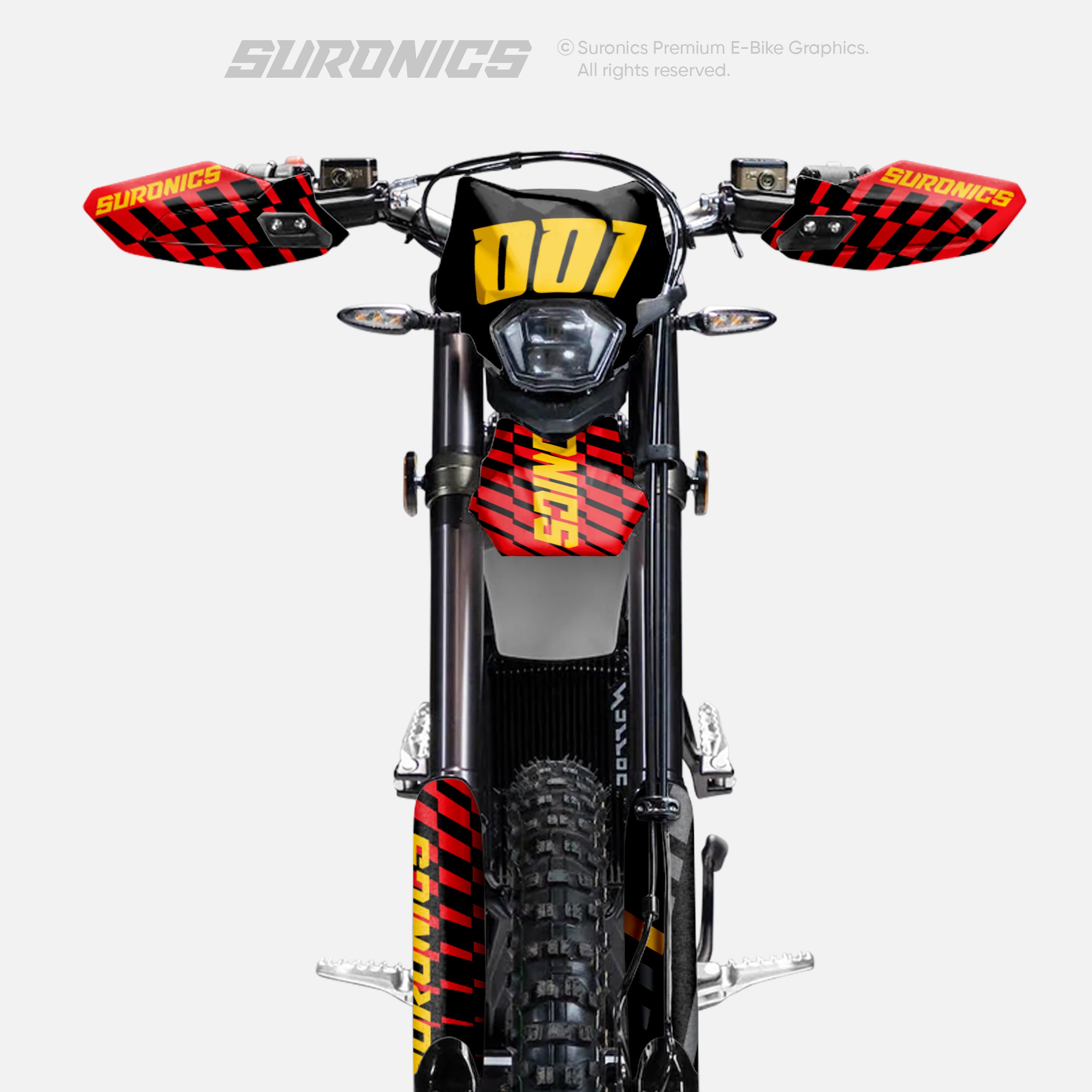 FUTURACE RED YELLOW Surron Ultra Bee Graphics kit
