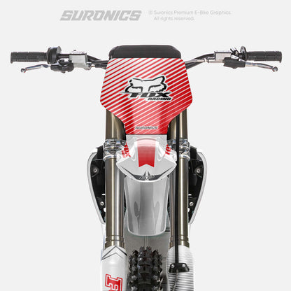 FOX RACER WHITE RED Stark Varg Graphics kit