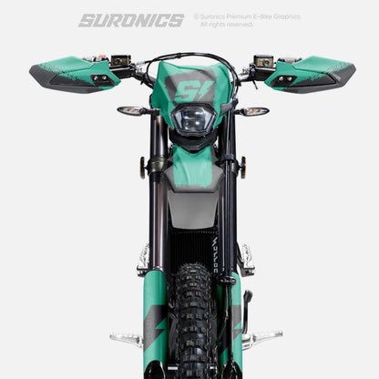 HALF GREY MINT Surron Ultra Bee Graphics kit