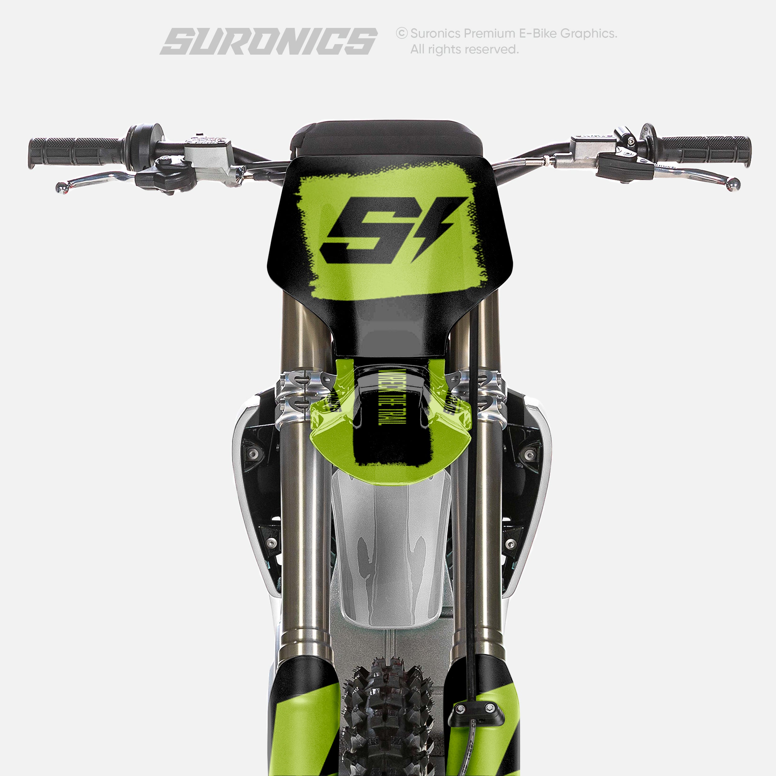 HALF GREEN BLACK Stark Varg Graphics kit