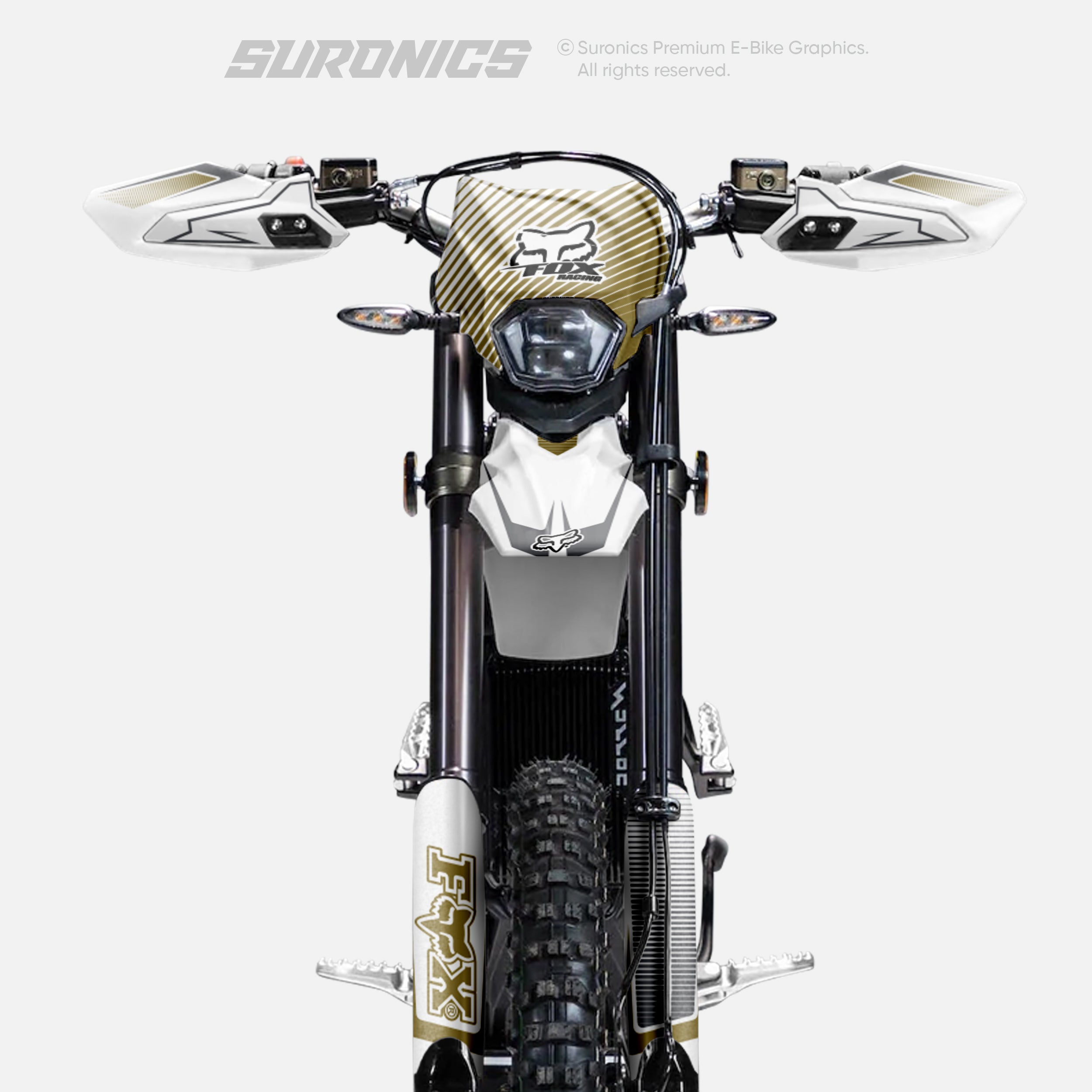 FOX RACER WHITE SANDER Surron Ultra Bee Graphics kit