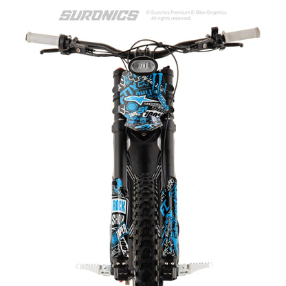 STICKY BLACK CYAN Talaria Sting MX3 MX4 Graphics kit