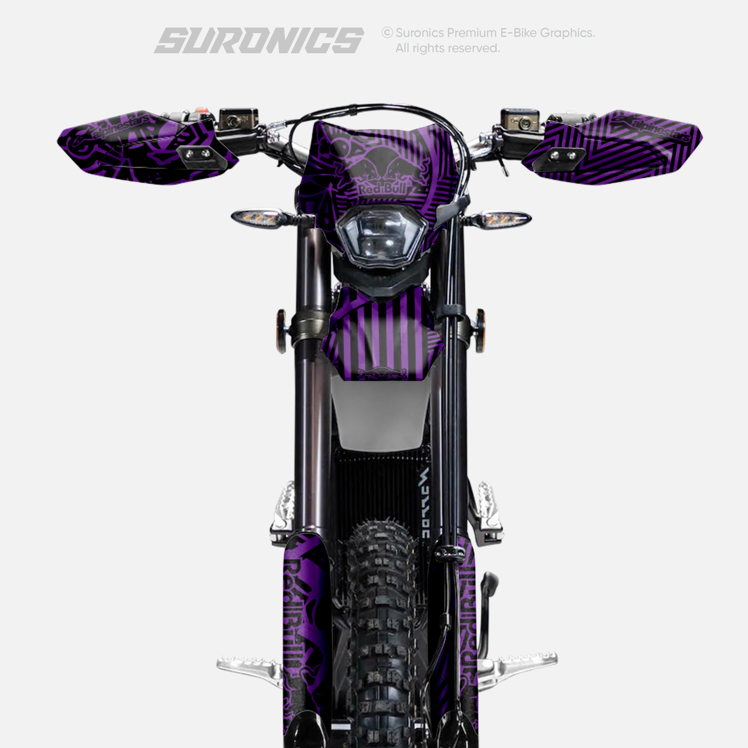RACE ART BLACK PURPLE Surron Ultra Bee Graphics kit
