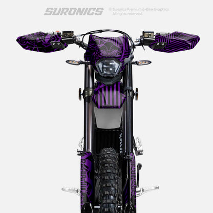 RACE ART BLACK PURPLE Surron Ultra Bee Graphics kit