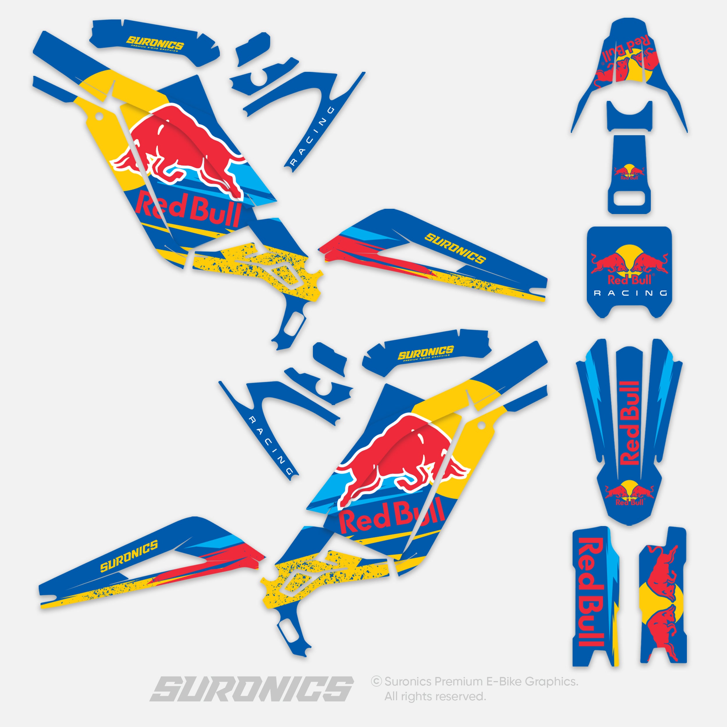 ORIGINAL BULL BLUE Surron Light Bee Graphics kit