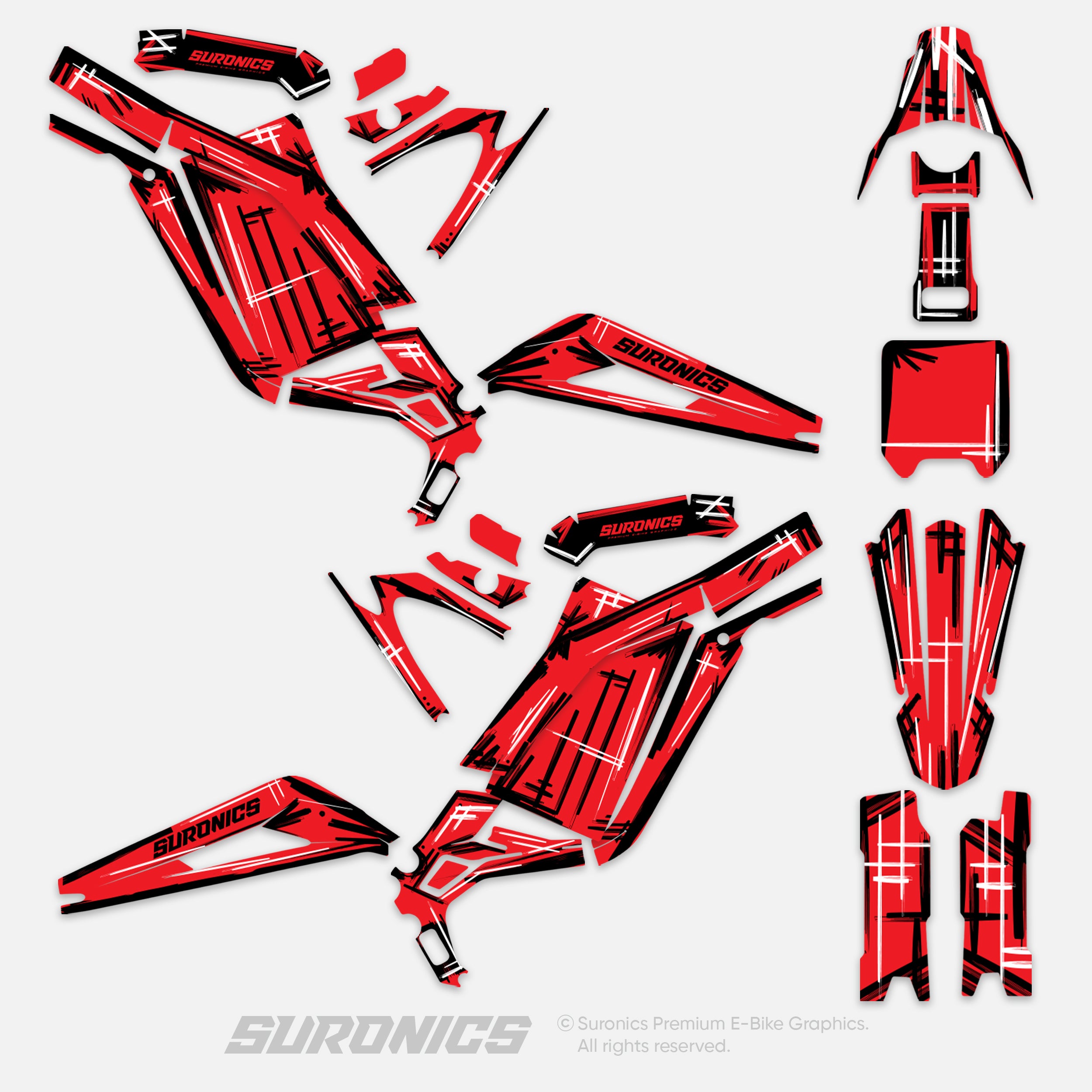 MARKER RED Surron Light Bee Graphics kit
