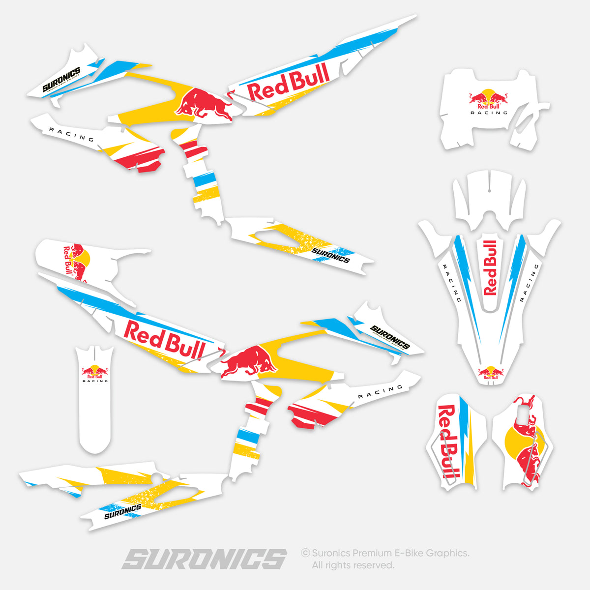 ORIGINAL BULL WHITE Surron Hyper Bee Graphics kit – Suronics