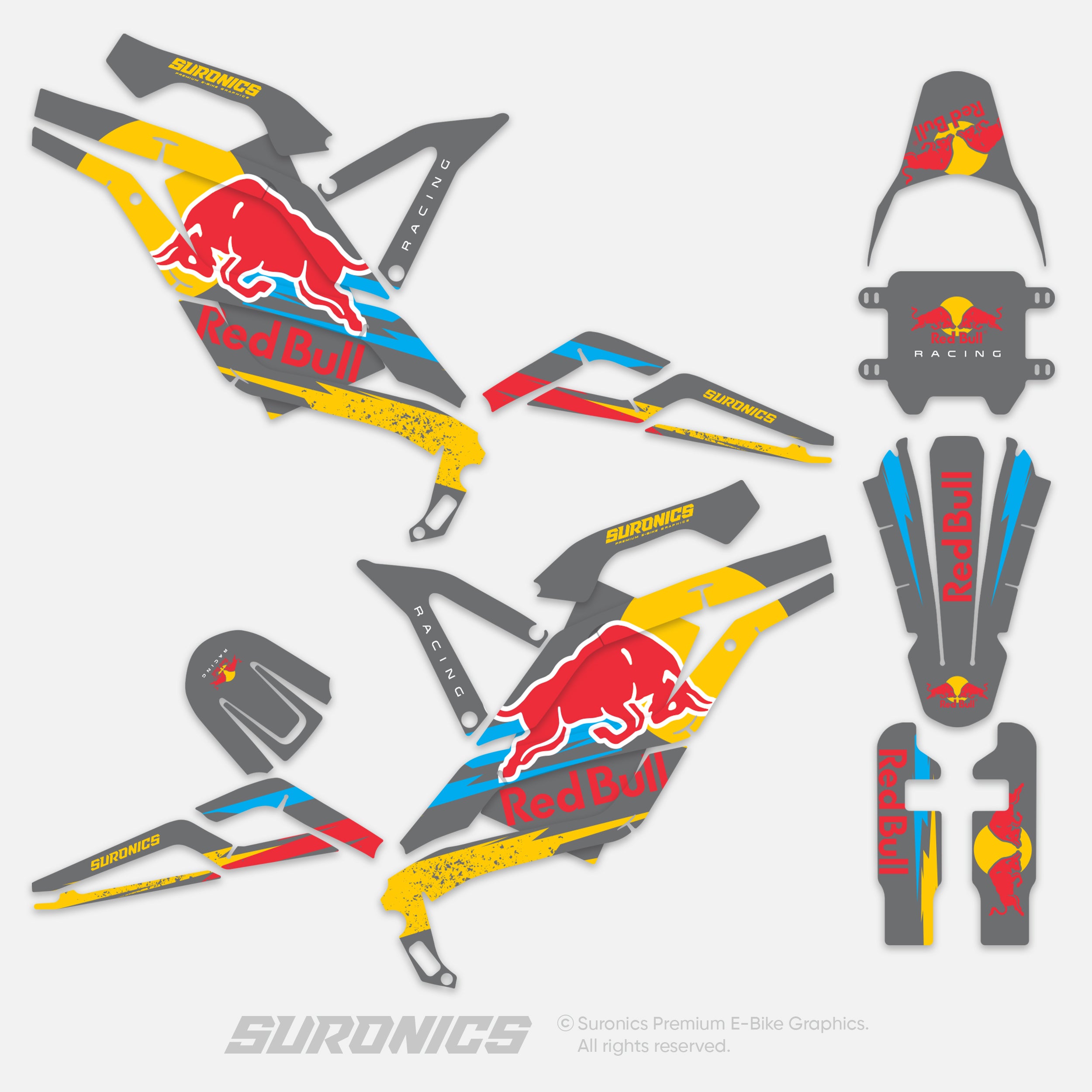 ORIGINAL BULL GREY 79Bike Falcon PRO / GT / M Graphics kit