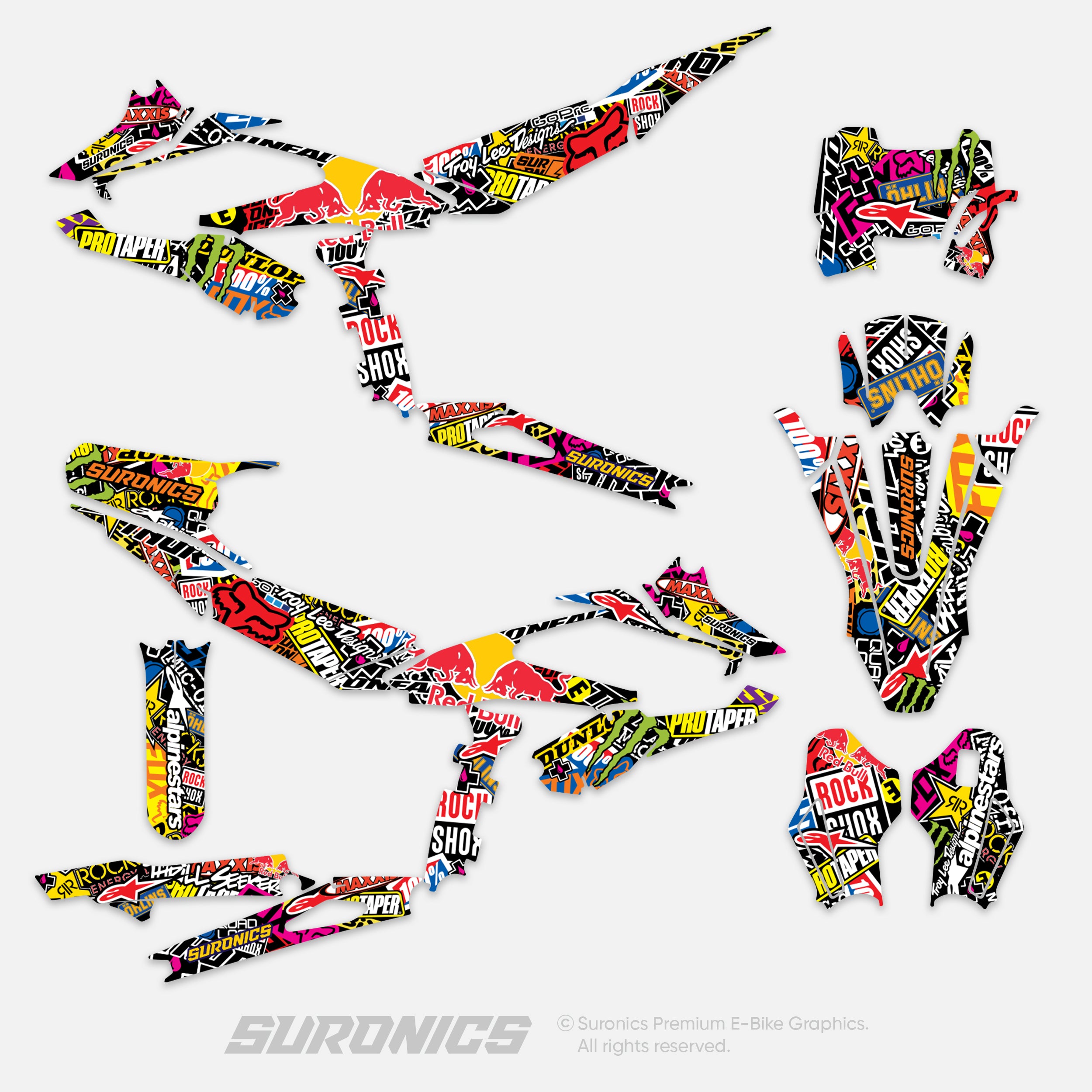 STIKCY ORIGINAL Surron Hyper Bee Graphics kit