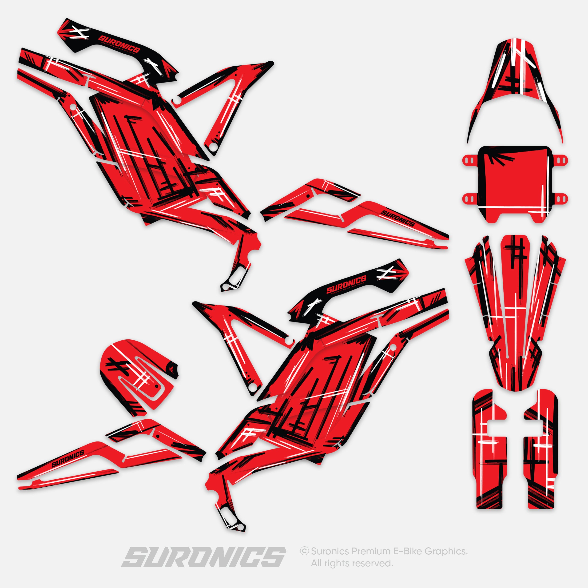 MARKER RED 79Bike Falcon PRO / GT / M Graphics kit