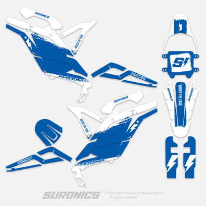 HALF WHITE BLUE 79Bike Falcon PRO / GT / M Graphics kit