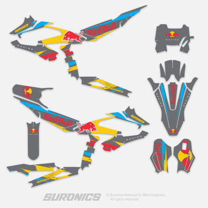 ORIGINAL BULL GREY Surron Hyper Bee Graphics kit