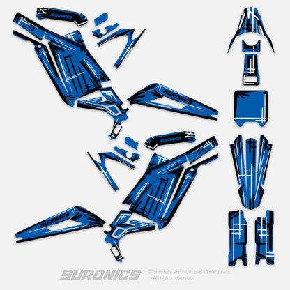 MARKER BLUE Surron Light Bee Graphics kit