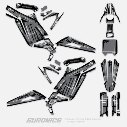 MARKER GREY Surron Light Bee Graphics kit