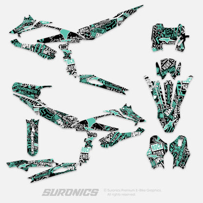 STIKCY BLACK MINT Surron Hyper Bee Graphics kit