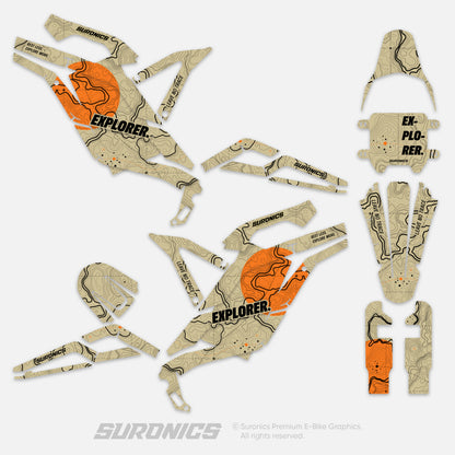 EXPLORER SAND ORANGE 79Bike Falcon PRO / GT / M Graphics kit